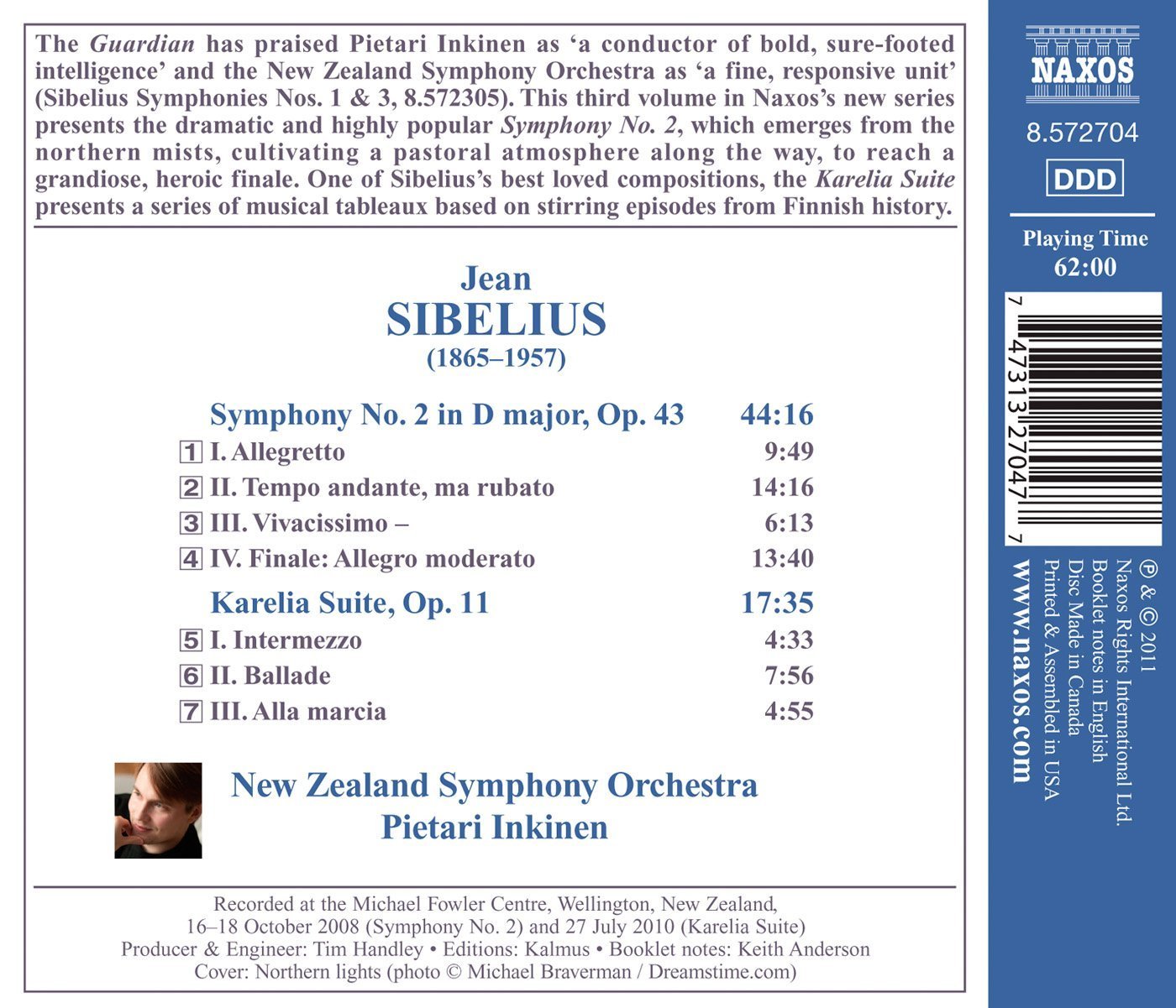 Symphony No. 2 / Karelia Suite image