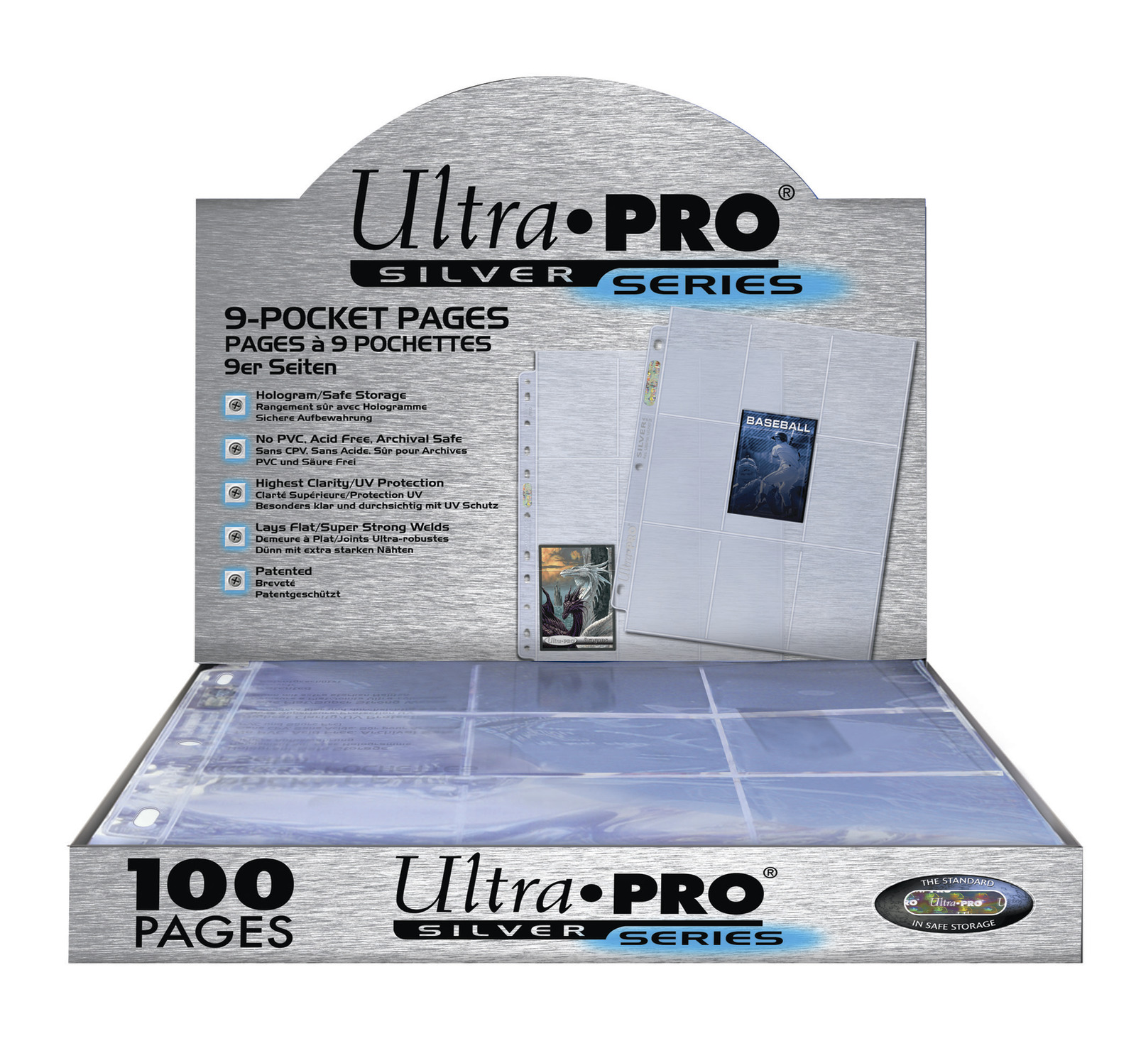Ultra Pro 9 Pocket Silver Series Box (100 pages) at Mighty Ape NZ