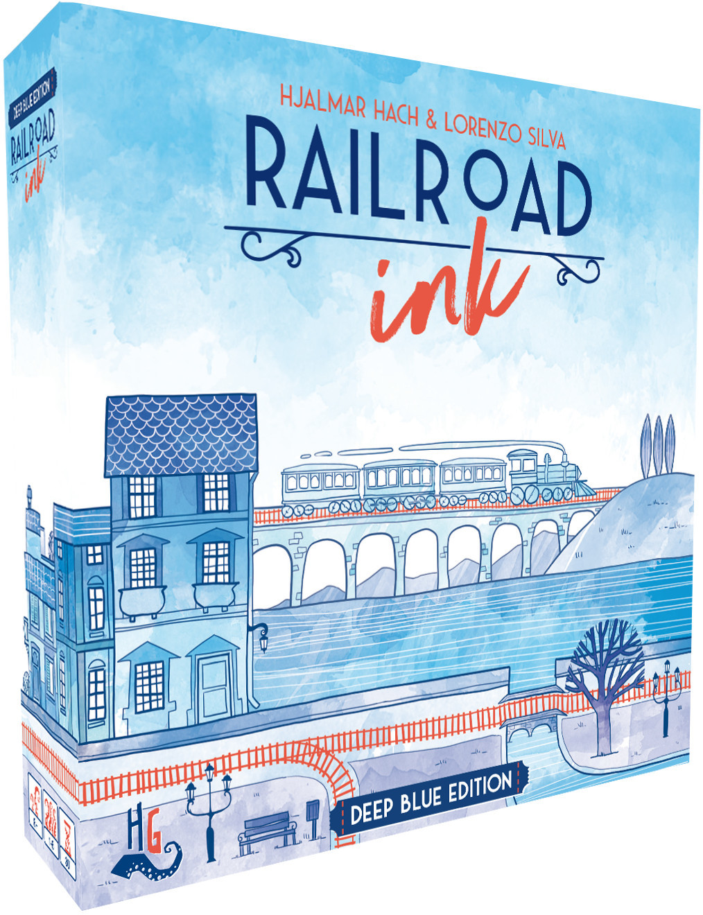 Railroad Ink: Deep Blue Edition - Board Game image