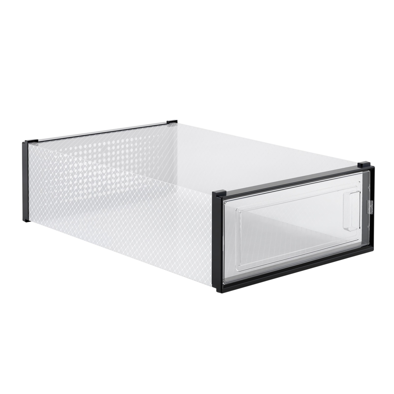 Buy Ovela Set of 4 Click Shoe Storage Box (Knee High, Clear/Black) at