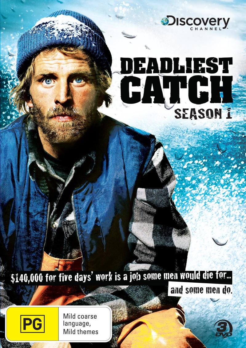 Deadliest Catch - The Complete 1st Season (Discovery Channel) (3 Disc Set) on DVD image