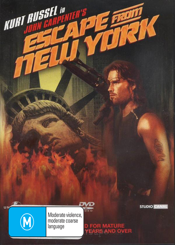Escape from New York on DVD image