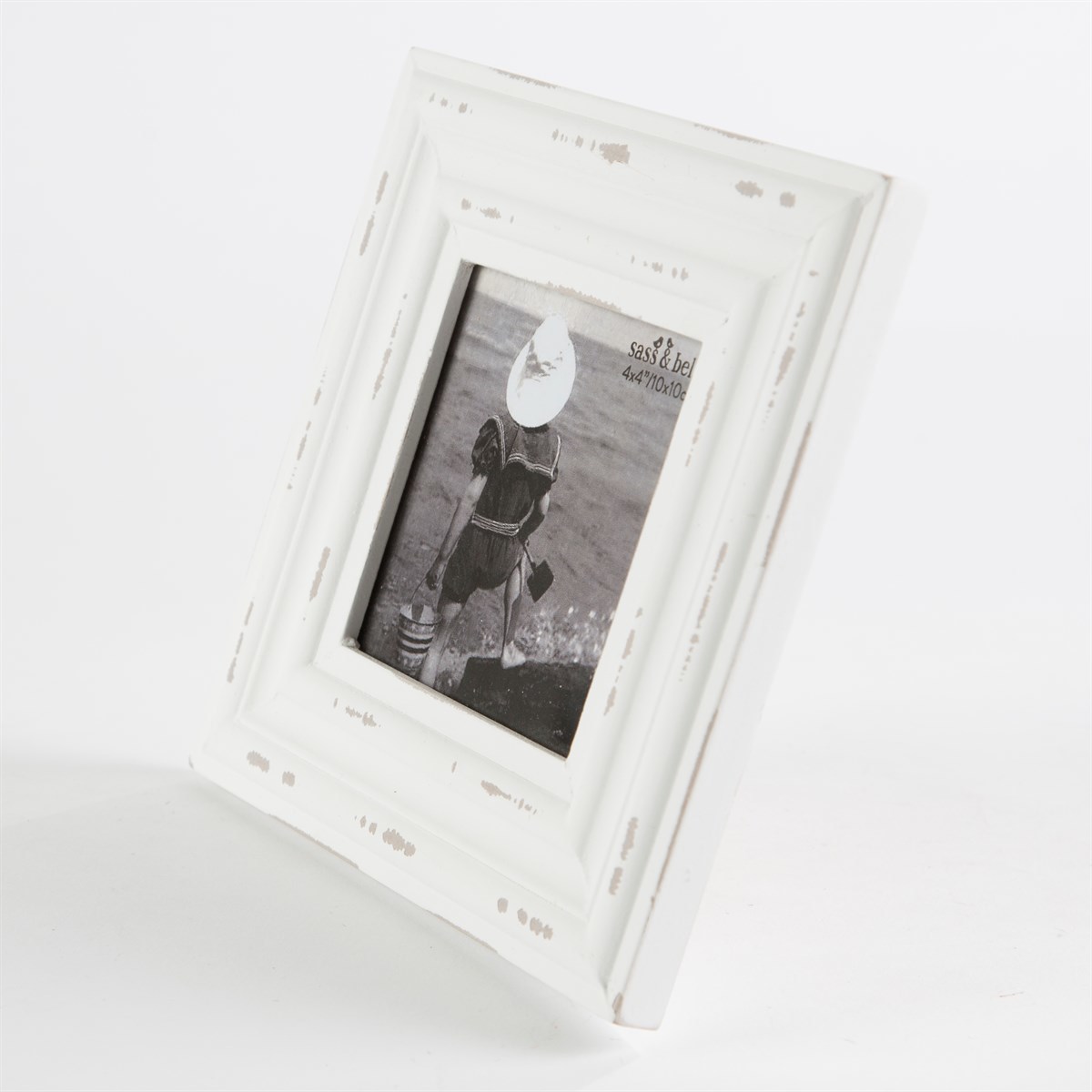 Rustic Romance Square Photo Frame (White) image