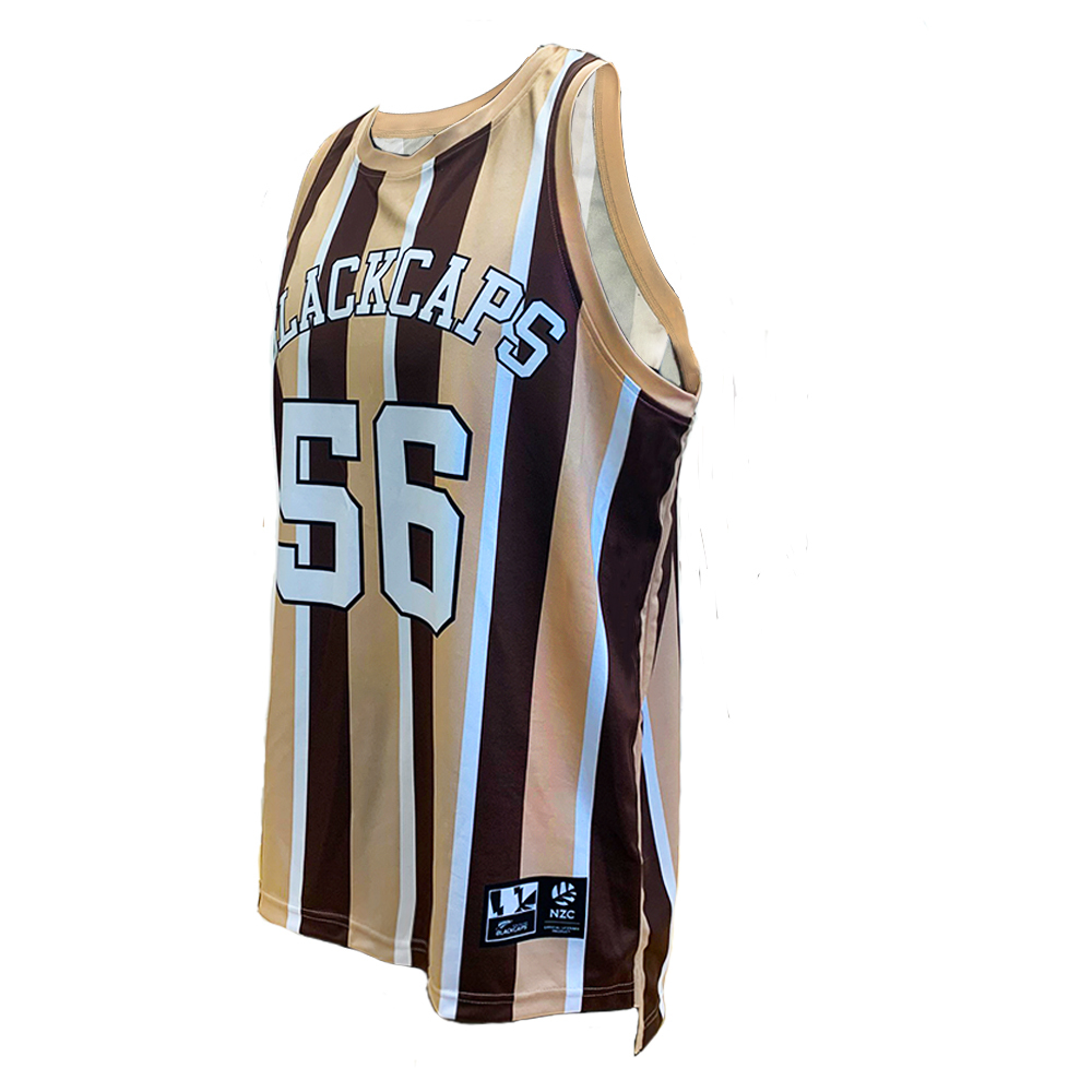 Blackcaps Stripe Singlet (XL)