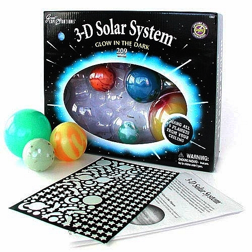 3D Solar System - Glow in Dark