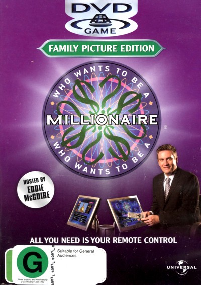 Who Wants To Be A Millionaire - Family Picture Edition: DVD Game on DVD image