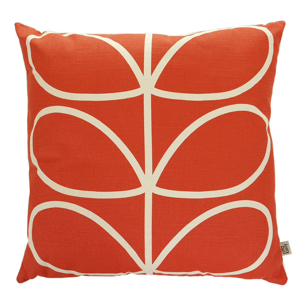 Orla Kiely Giant Linear Stem Cushion Cover Red at Mighty Ape Australia