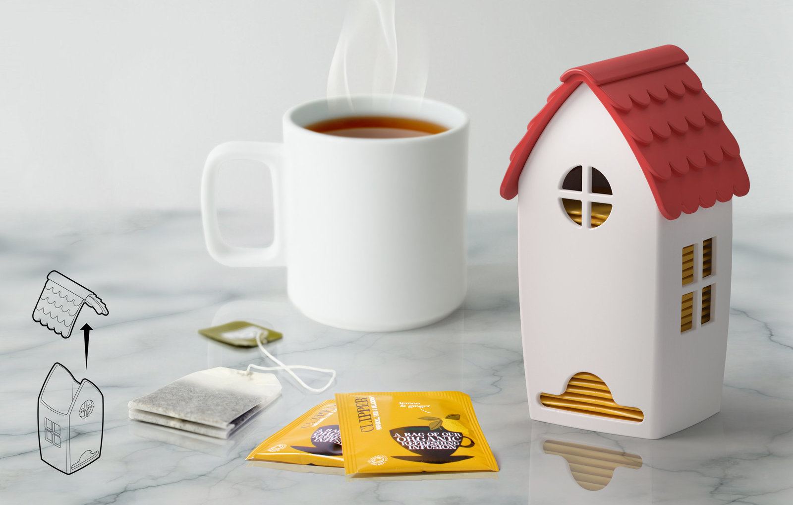 Ototo: Tea House - Tea Bag Dispenser