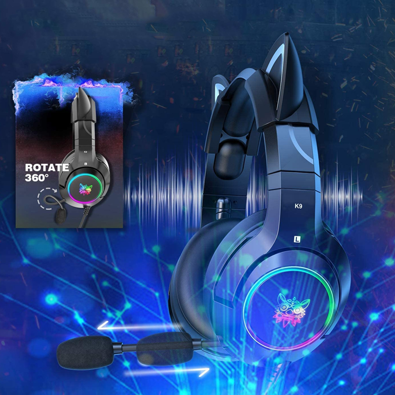 Onikuma K9 Cat Ear E-sports Wired Gaming Headset - Black | | Buy Now ...