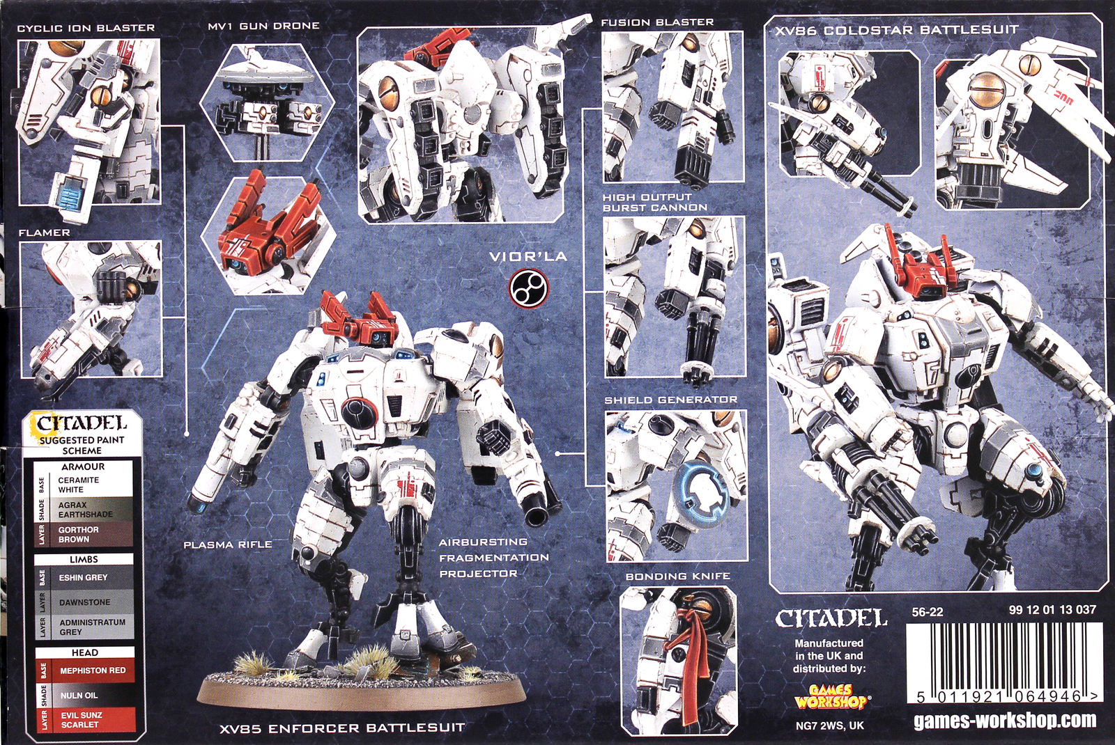 Warhammer 40,000 Tau Commander / XV86 Coldstar Battlesuit image