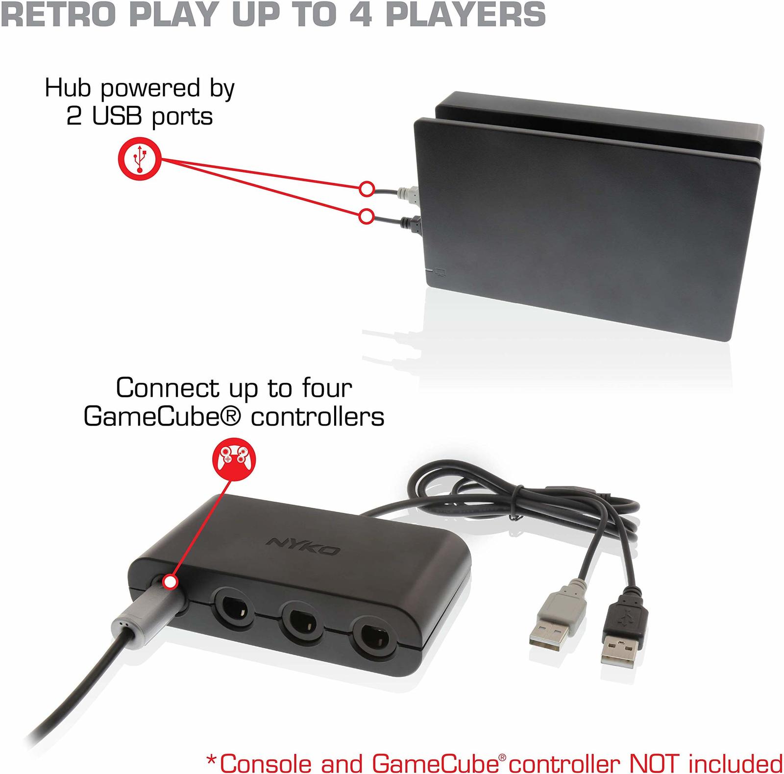 Nyko Switch Retro Controller Hub on Switch