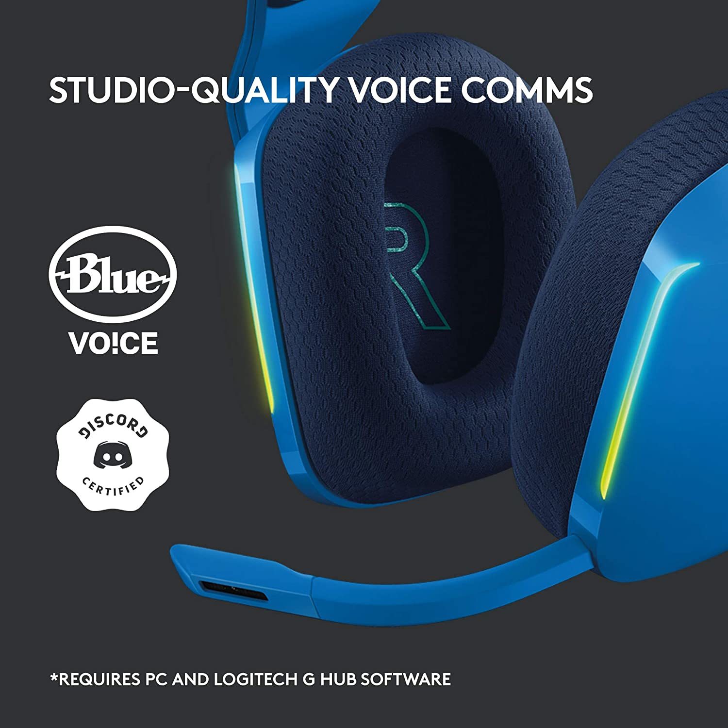 Logitech G733 LIGHTSPEED Wireless RGB Gaming Headset - Blue for PC, PS4 image