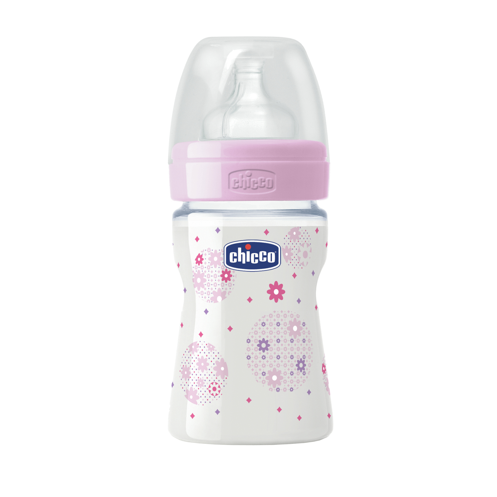 Chicco: Well-Being Silicone Bottle - 0m+ 150ml (Girl)