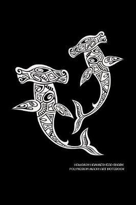 Hawaiian Hammerhead Shark Polynesian Maori Art Notebook by Delsee Notebooks image