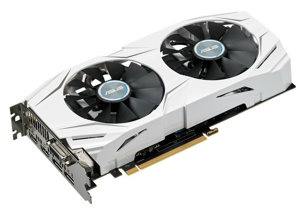 ASUS DUAL-GTX1060-O3G Dual Fan GTX1060 3GB Overclocked GDDR5 - White