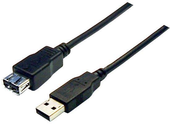 2m Digitus USB 2.0 Extension Cable Type A Male to Female image