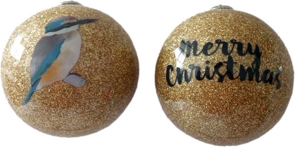 Antics: Christmas Decoration - Gold Kingfisher image