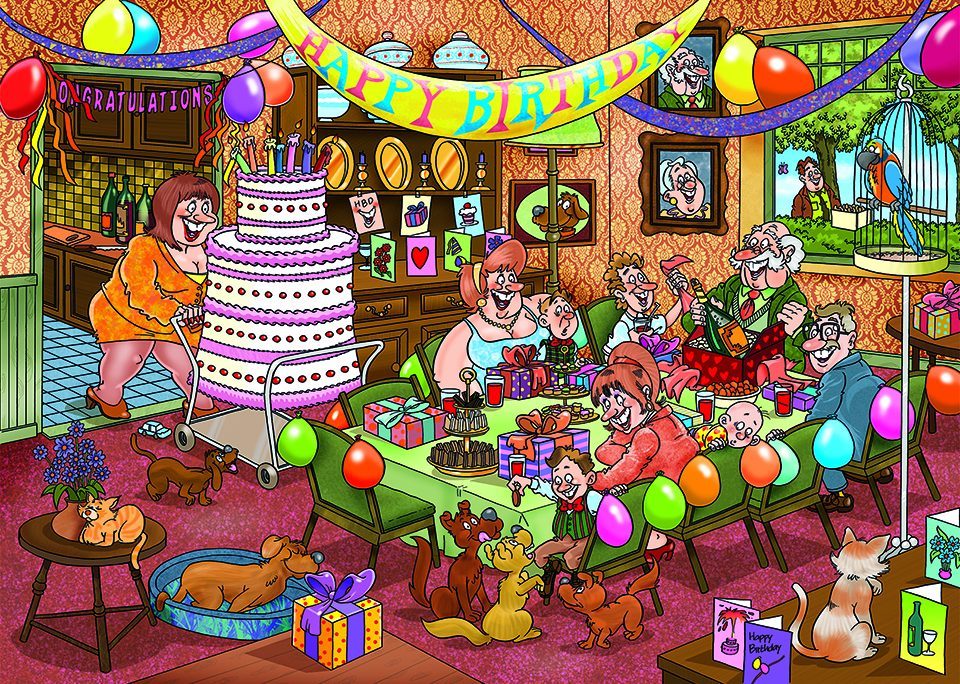 Wasgij: 1000 Piece Puzzle - Mystery #16 (Birthday Surprise) image