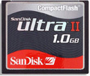 SanDisk CF Compact Flash Ultra II 1024MB (1GB)