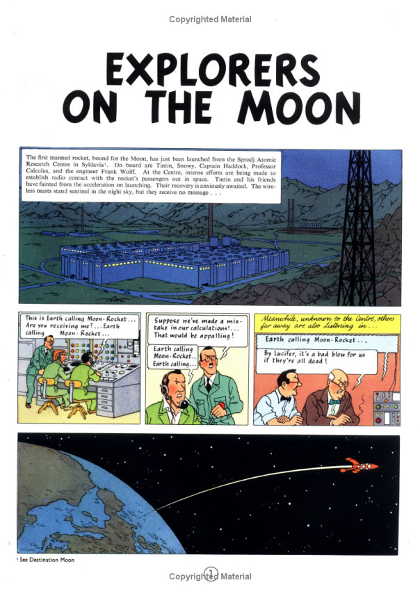 Explorers on the Moon (The Adventures of Tintin #17) by Herge image