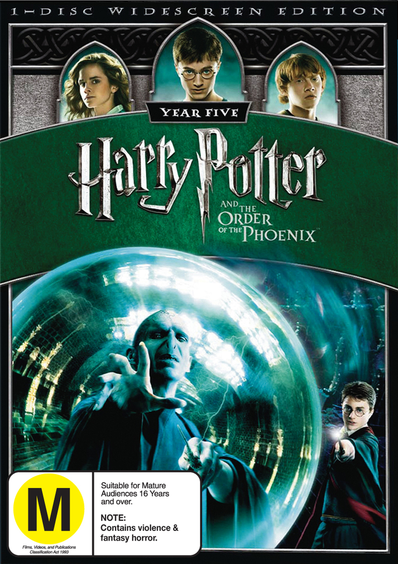 Harry Potter and the Order of the Phoenix - 1 Disc on DVD image