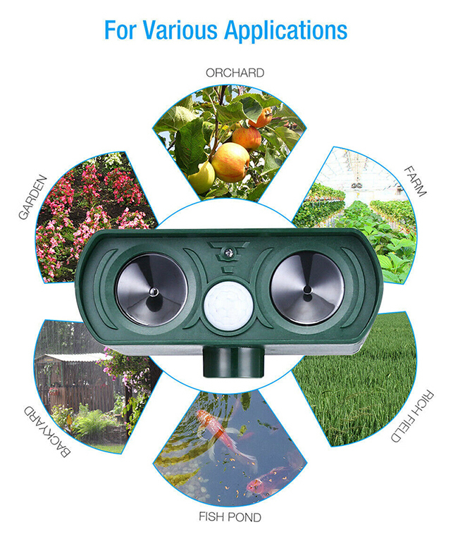 Buy Ultrasonic Solar Powered Animal Repeller at Mighty Ape NZ