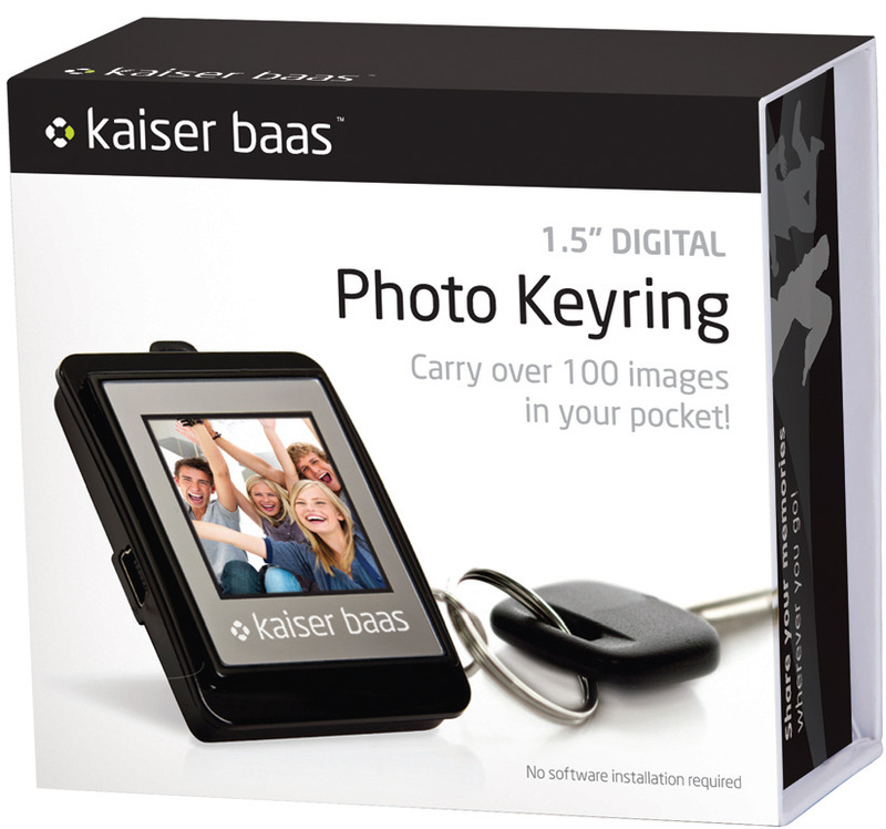 Kaiser Baas Mini Digital Photo Keyring 1.5" Red at Mighty Ape Australia