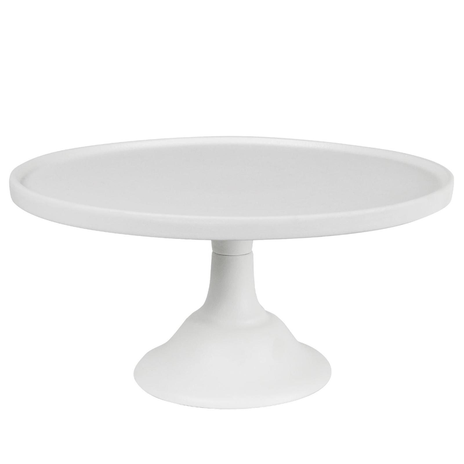 Cake Stand Matte White (30cm) at Mighty Ape NZ