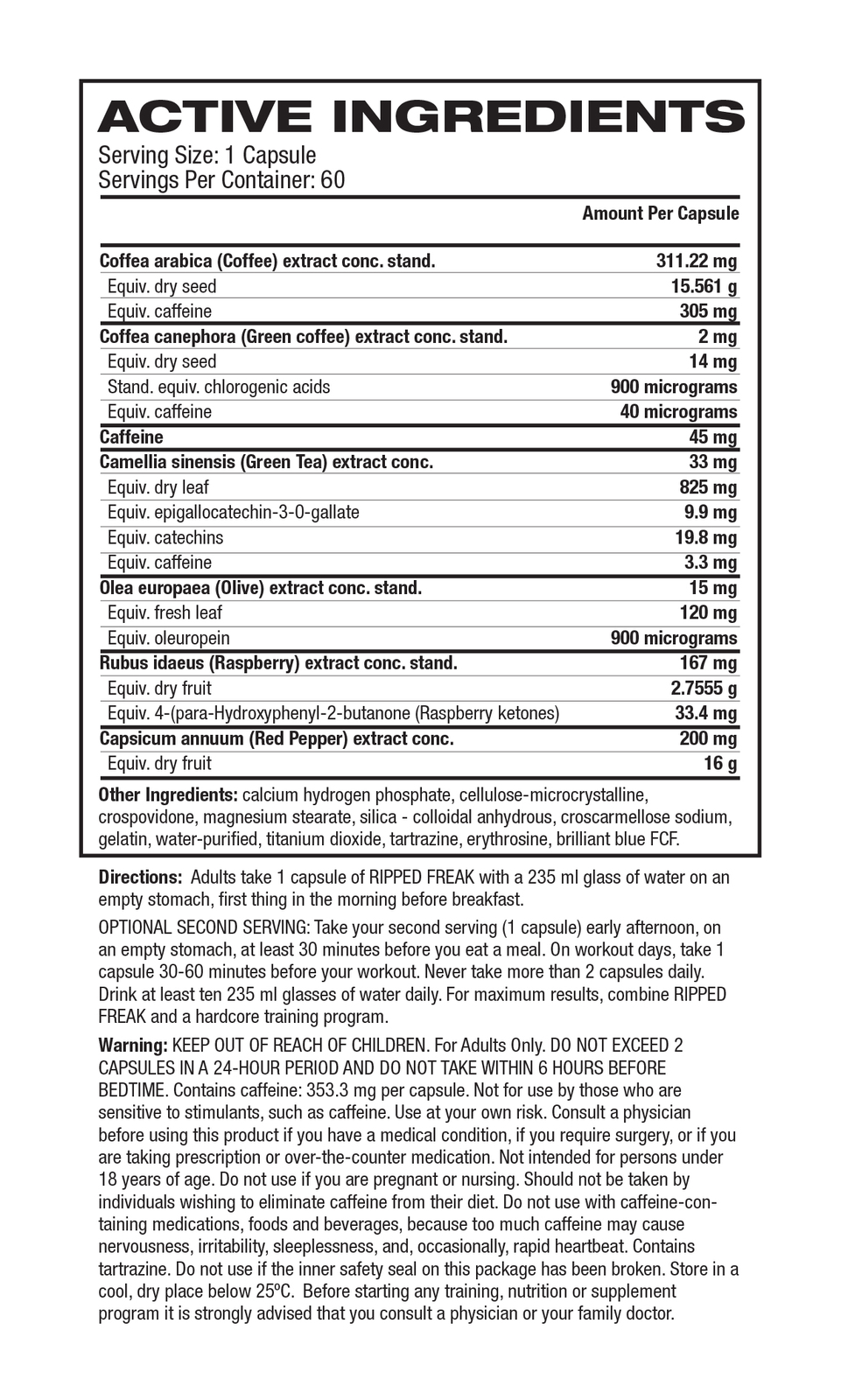 Ripped Freak Fat Burner image