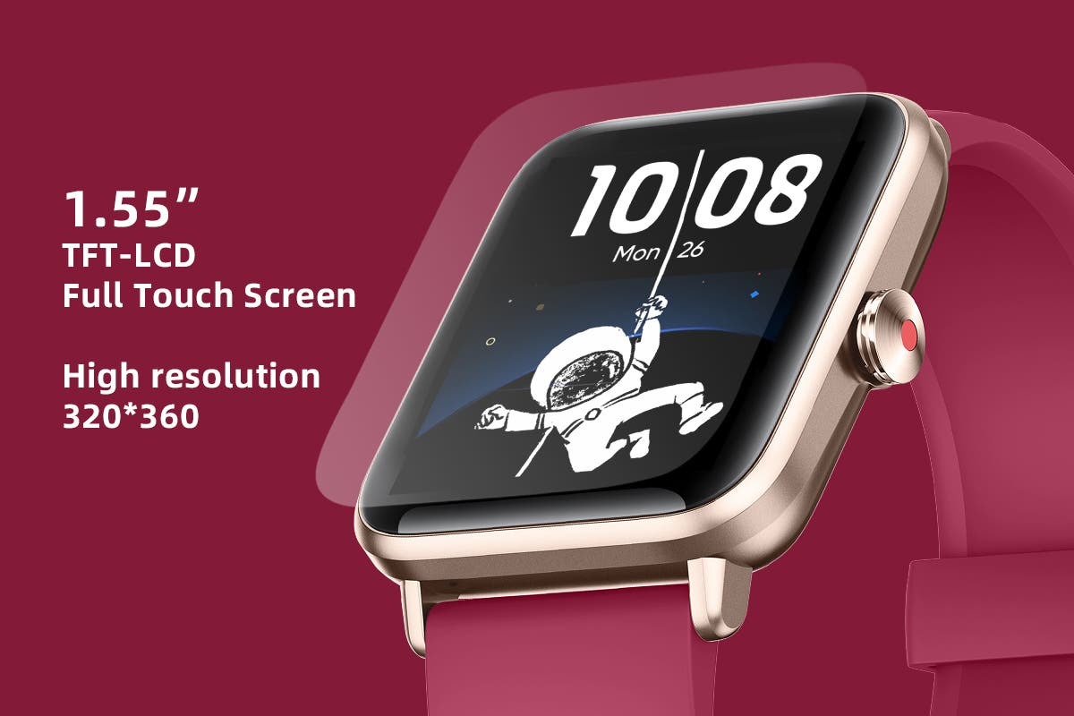 Kogan Active+ II Smart Watch (Coral Red) at Mighty Ape NZ