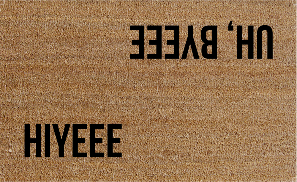 Natural Fibre Doormat - Hiyee Uh, Byeee image