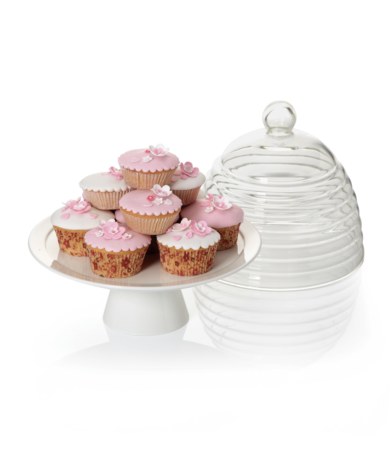 Kitchen Craft Glass Dome Cake Stand 25cm at Mighty Ape NZ