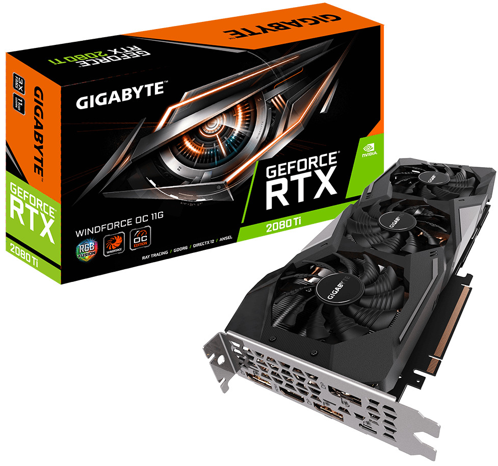 Gigabyte GeForce RTX 2080 Ti Windforce OC 11G Graphics Card image