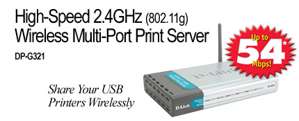 D-Link Wireless Print Server 2U+P image