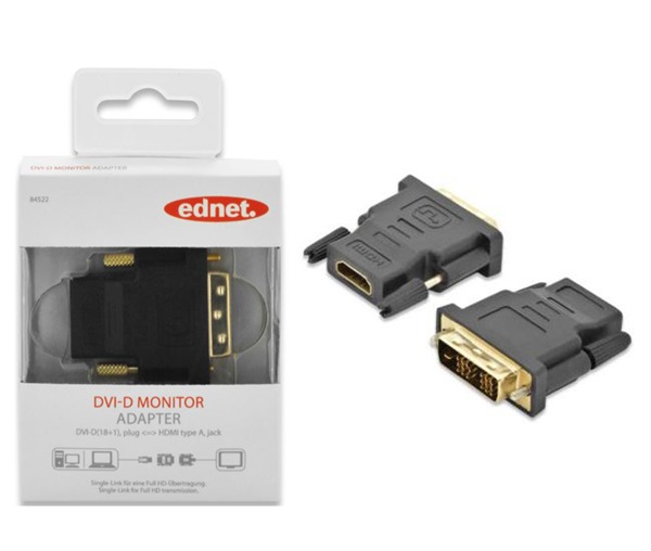 Ednet DVI-D (M) to HDMI Type A (F) Adapter image