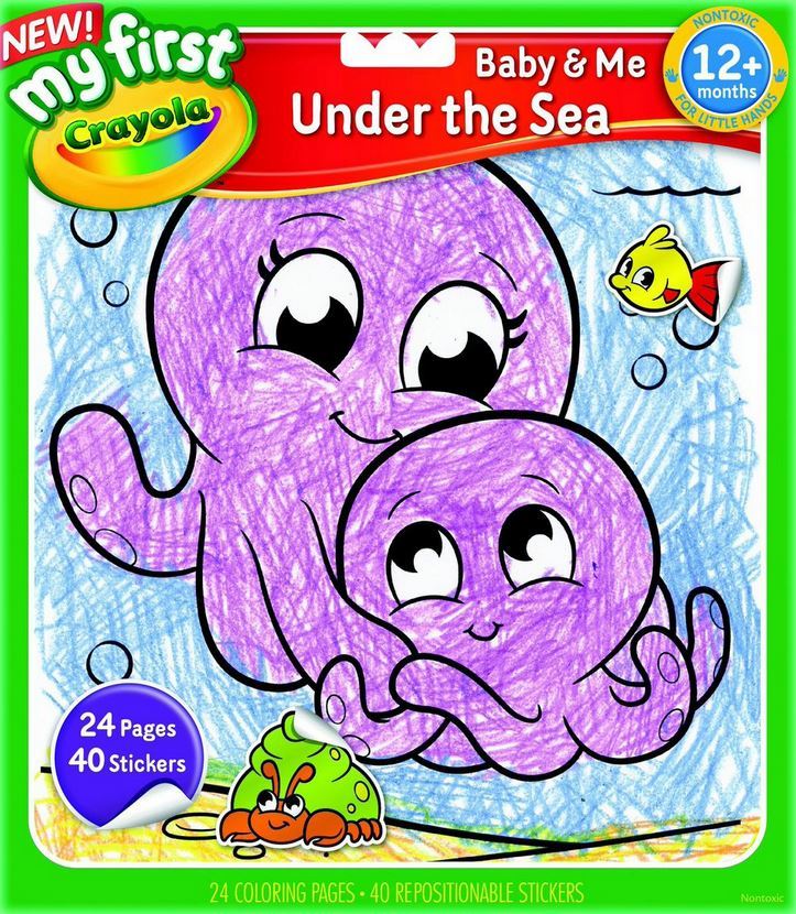 Buy Crayola My First Colour & Sticker Book Under The Sea at Mighty Ape NZ