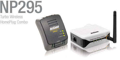 NetComm NP295 Turbo Wireless HomePlug Combo image