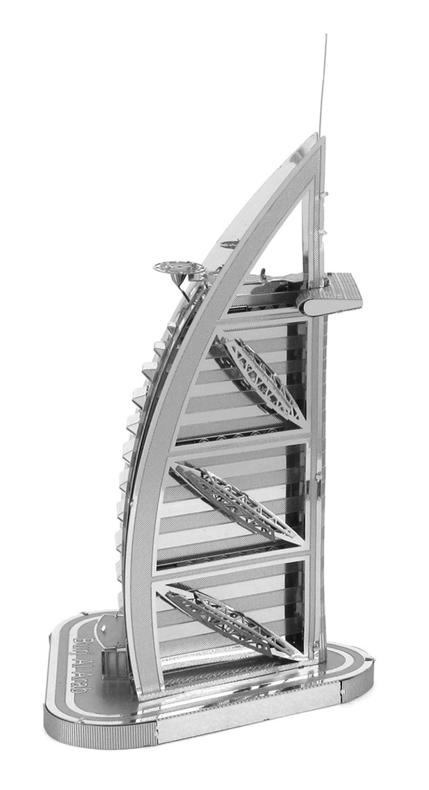 Metal Earth ICONX: Burj Al Arab - Model Kit image