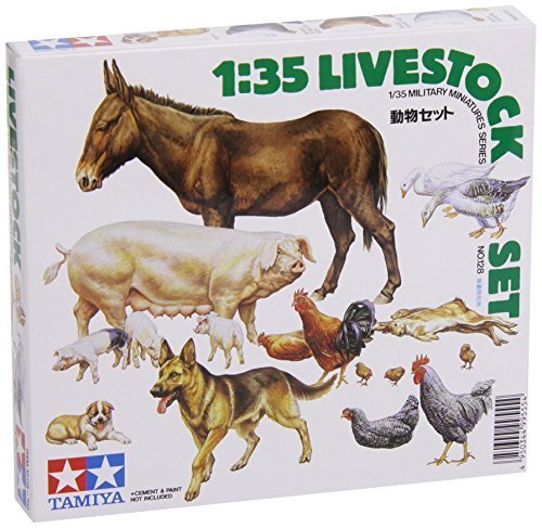 Tamiya 1/35 Livestock Diorama Model Set image