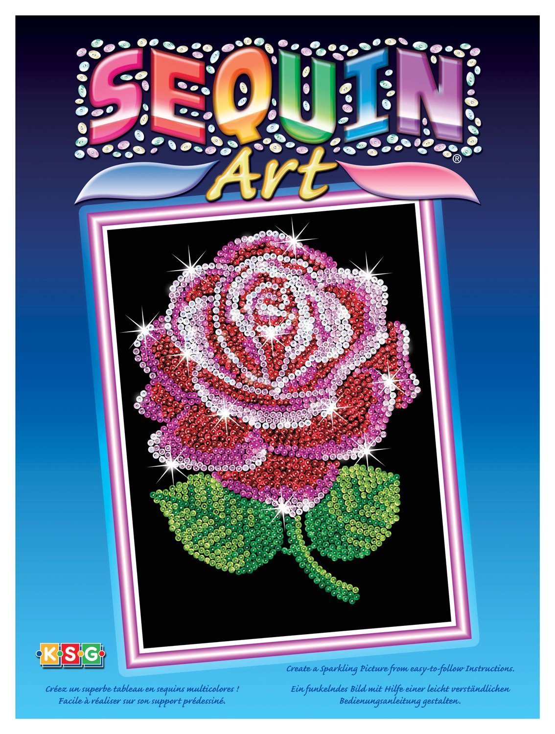 Sequin Art - Rose