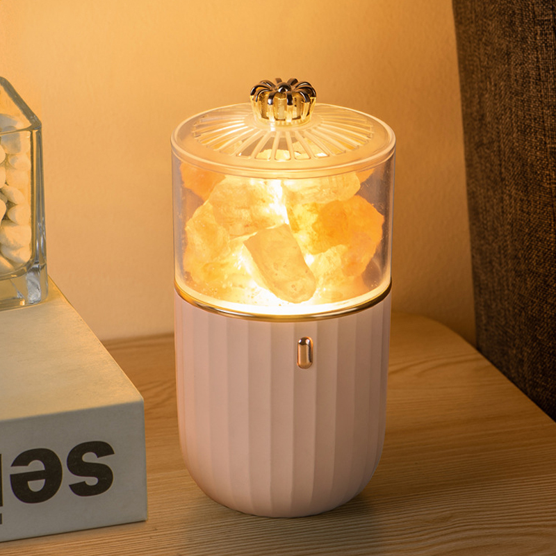 LED Colorful Desktop Aromatherapy Salt Lamp Pink at Mighty Ape NZ