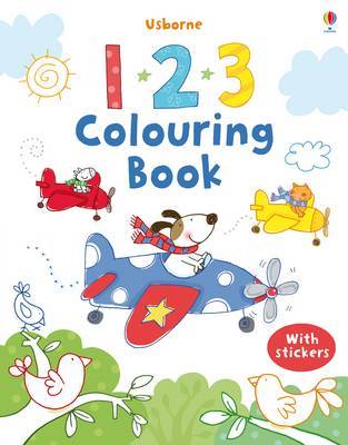 123 Colouring Book with Stickers image