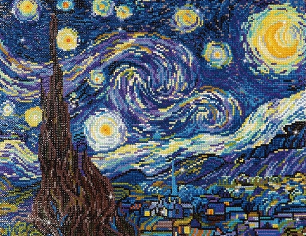 Diamond Dotz: Facet Art Kit - Starry Night (Van Gogh)