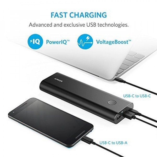 ANKER: PowerCore+ 20100mAh USB-C - Black