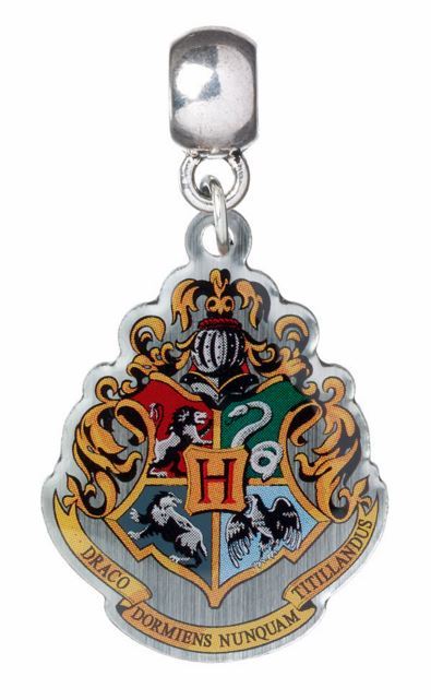 Harry Potter Charm - Hogwarts Crest (silver plated) image