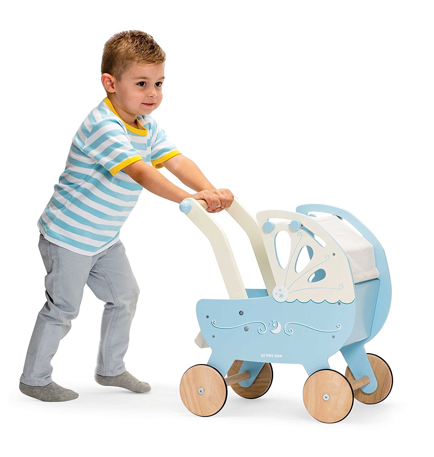 Le Toy Van: Moonlight Pram - Blue image