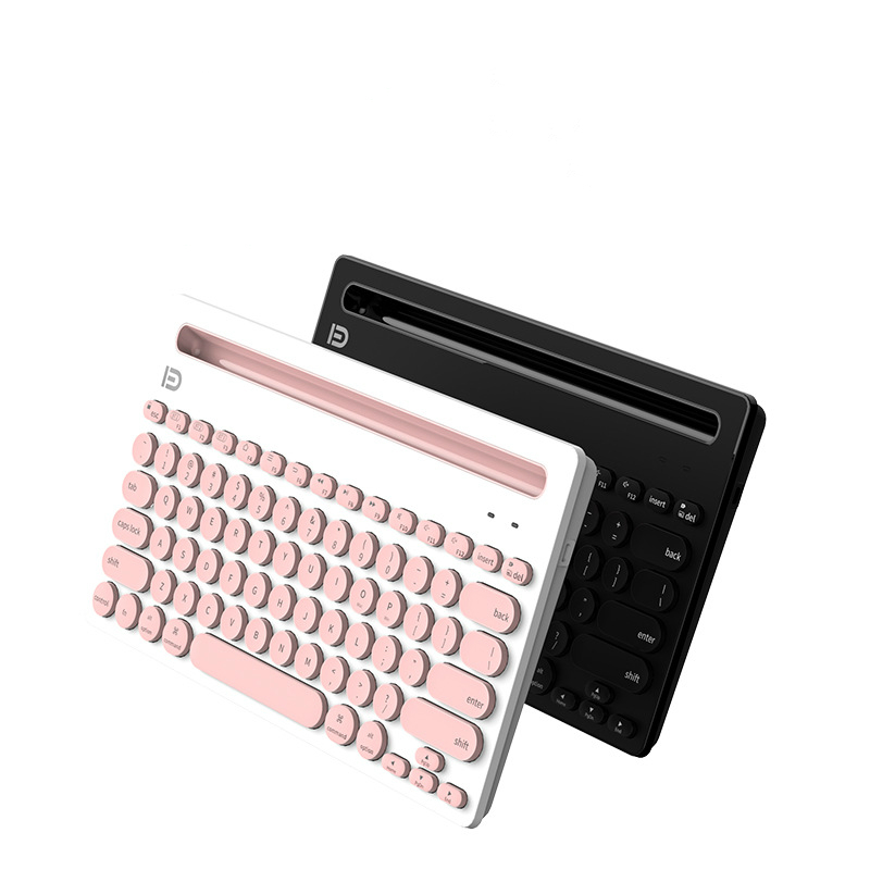 Multi-device Bluetooth Keyboard for Ipad Tablet - Pink image