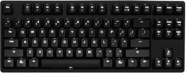 ducky one tkl red cherry mx switch mechanical keyboard blue led