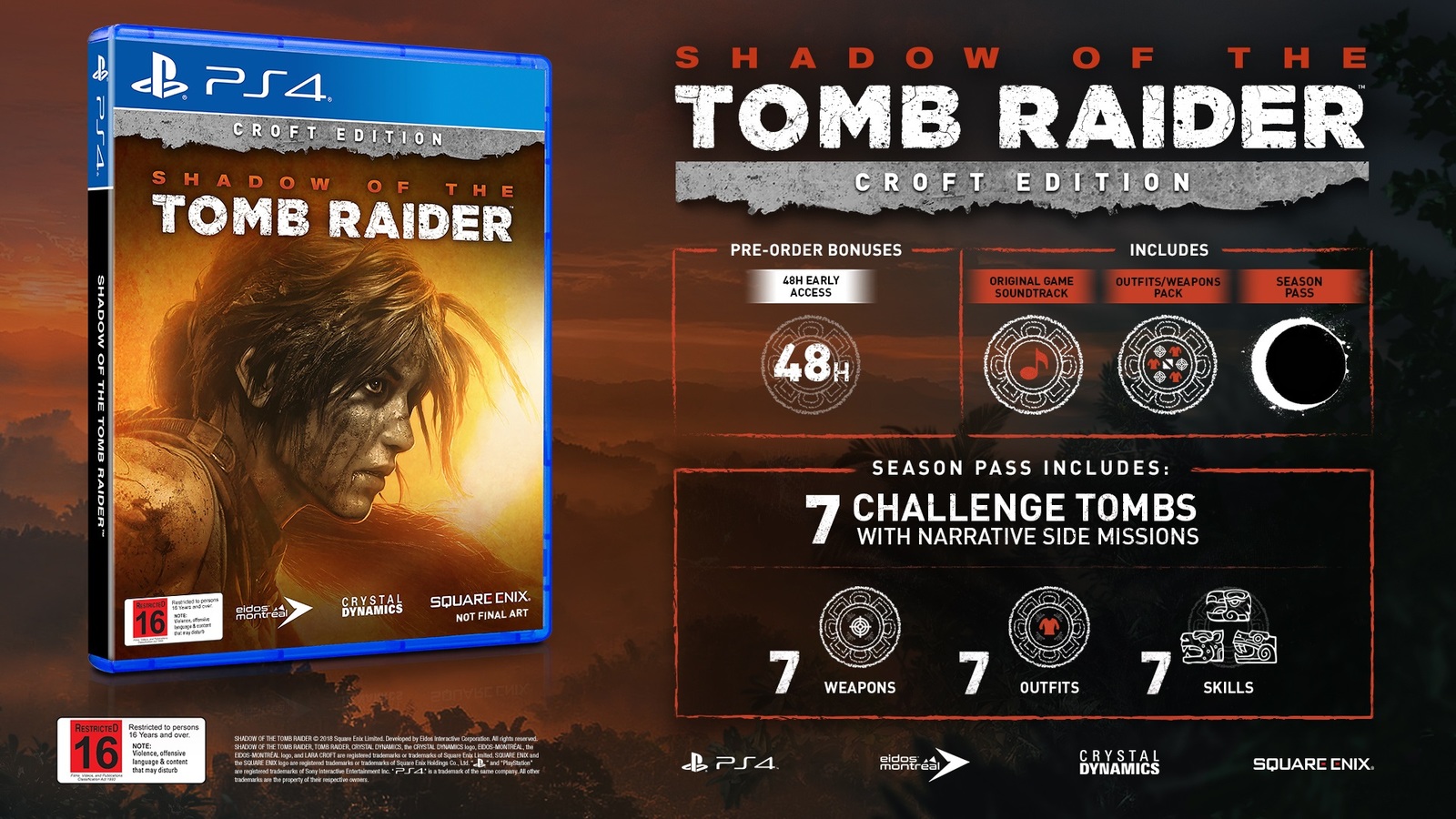 Shadow of the Tomb Raider Croft Edition for PS4 image