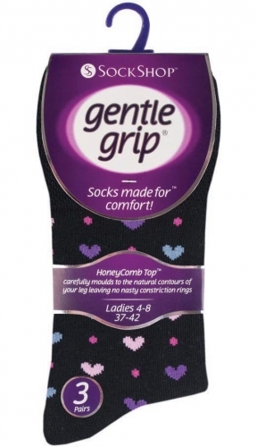 Ladies Gentle Grip Non-Elastic Socks